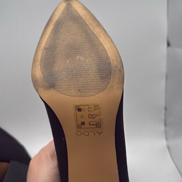 ALDO Women's Stassy Ankle Boot SIZE 8 BLACK PREOWNED LIKE NEW - Picture 8 of 9